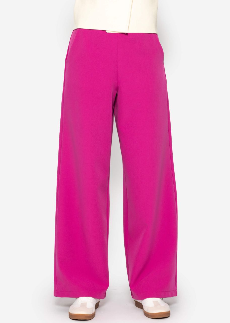 Highwaist fabric pants - pink