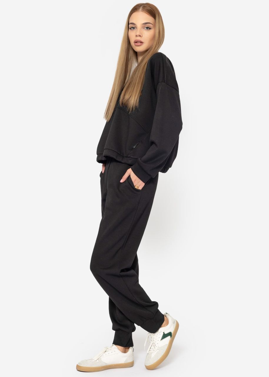 Soft jogging trousers - black