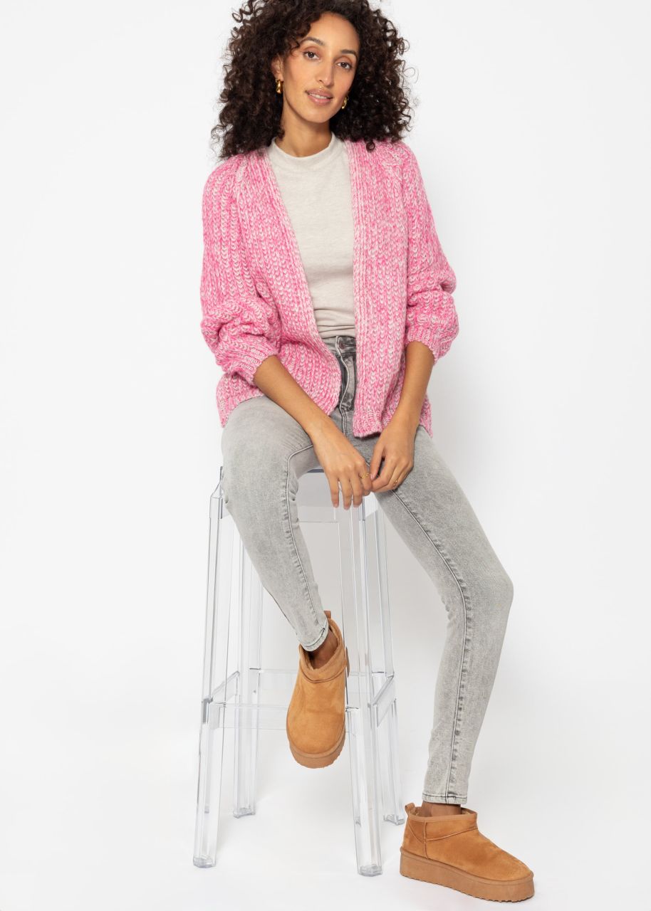 Raglan cardigan - pink