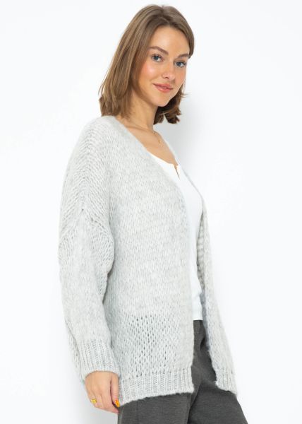 Oversize cardigan - light grey