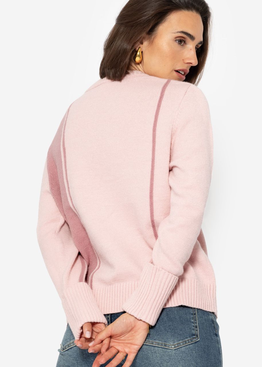 Striped jumper - pink