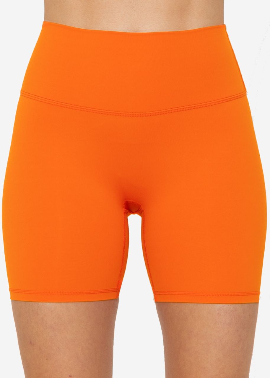 Short sports leggings - orange