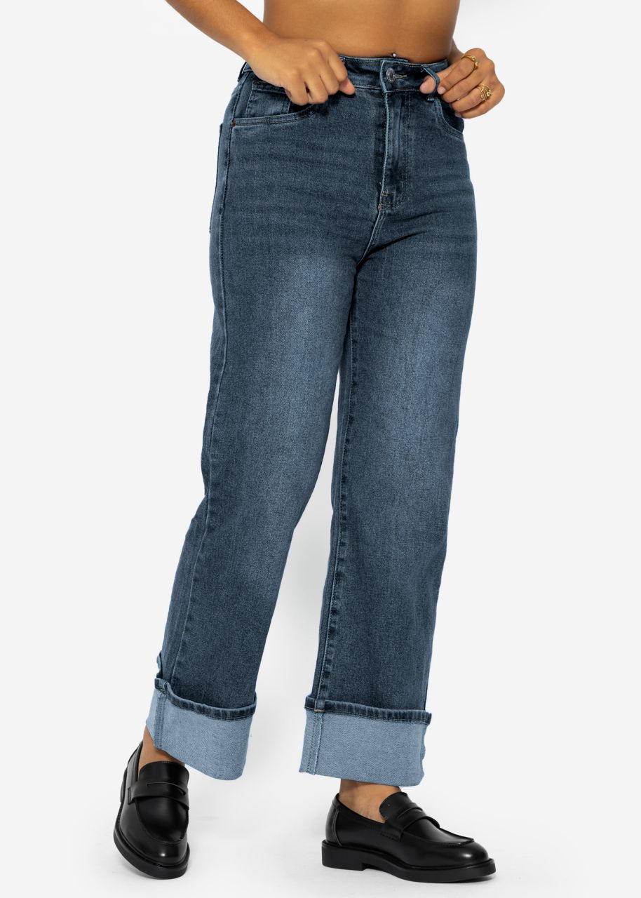 Wide leg jeans - medium blue