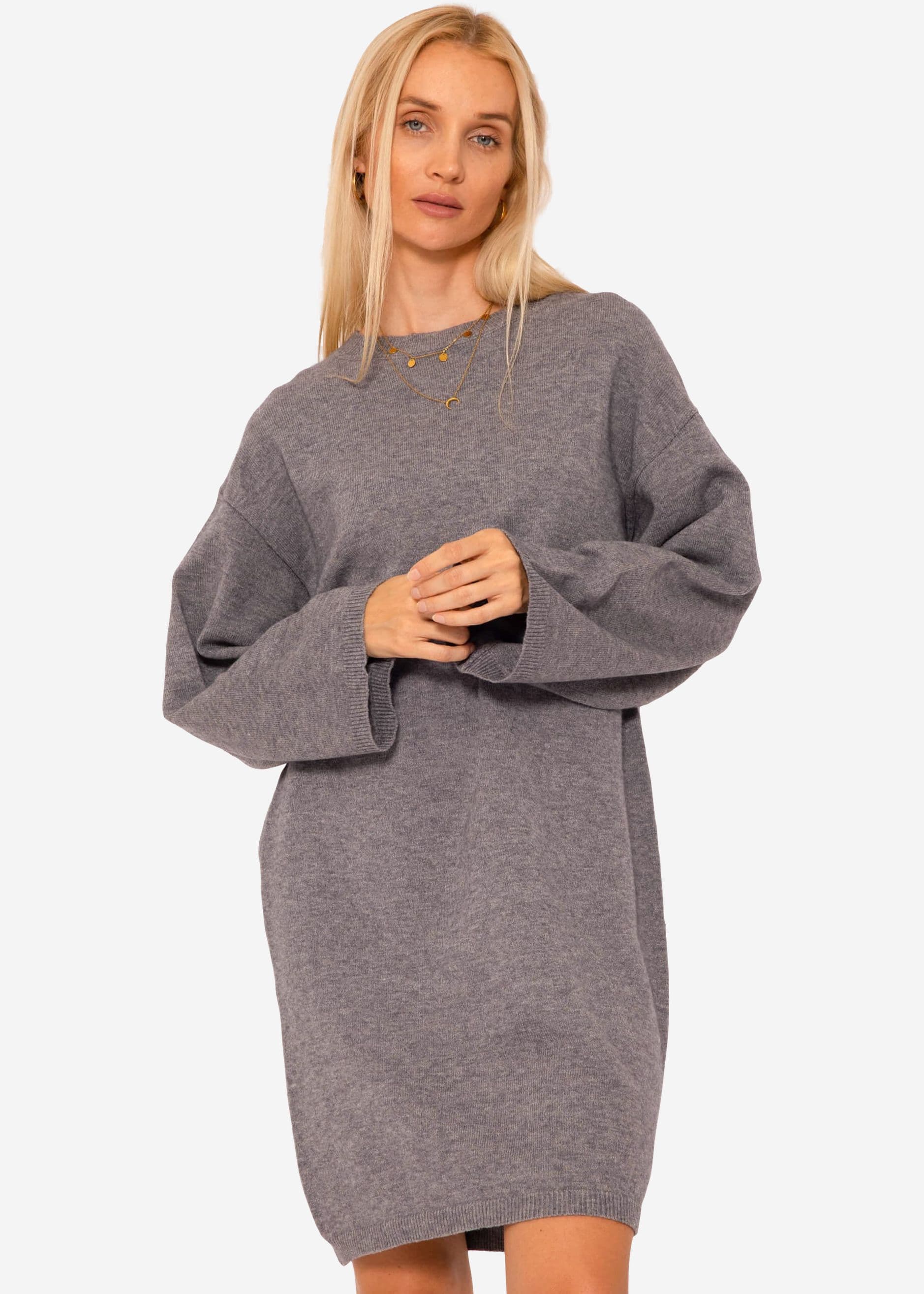 grey oversized jumper dress