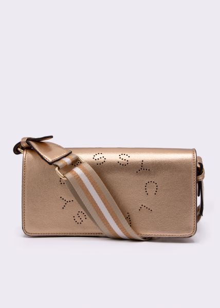 Shiny SASSYCLASSY handbag, gold