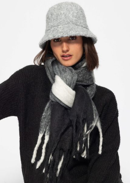 Teddy fur hat - light gray