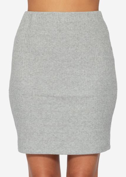 Rip Jersey Skirt, grey