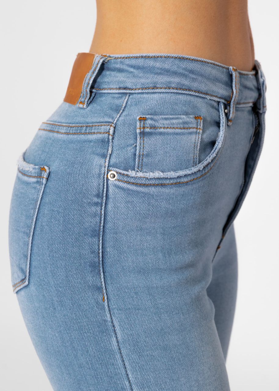 Highwaist skinny jeans - light blue