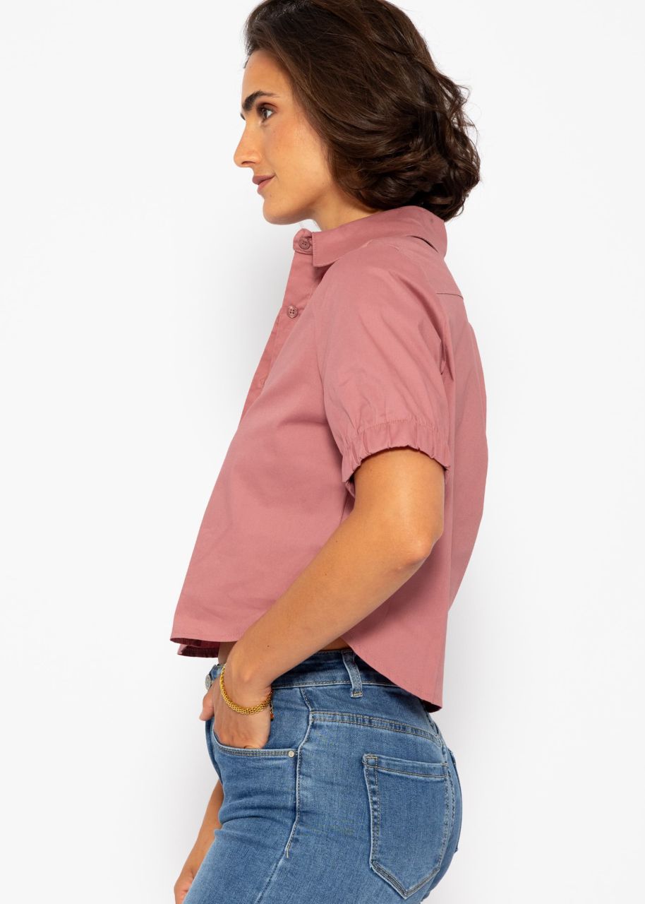 Poplin blouse - dusky pink