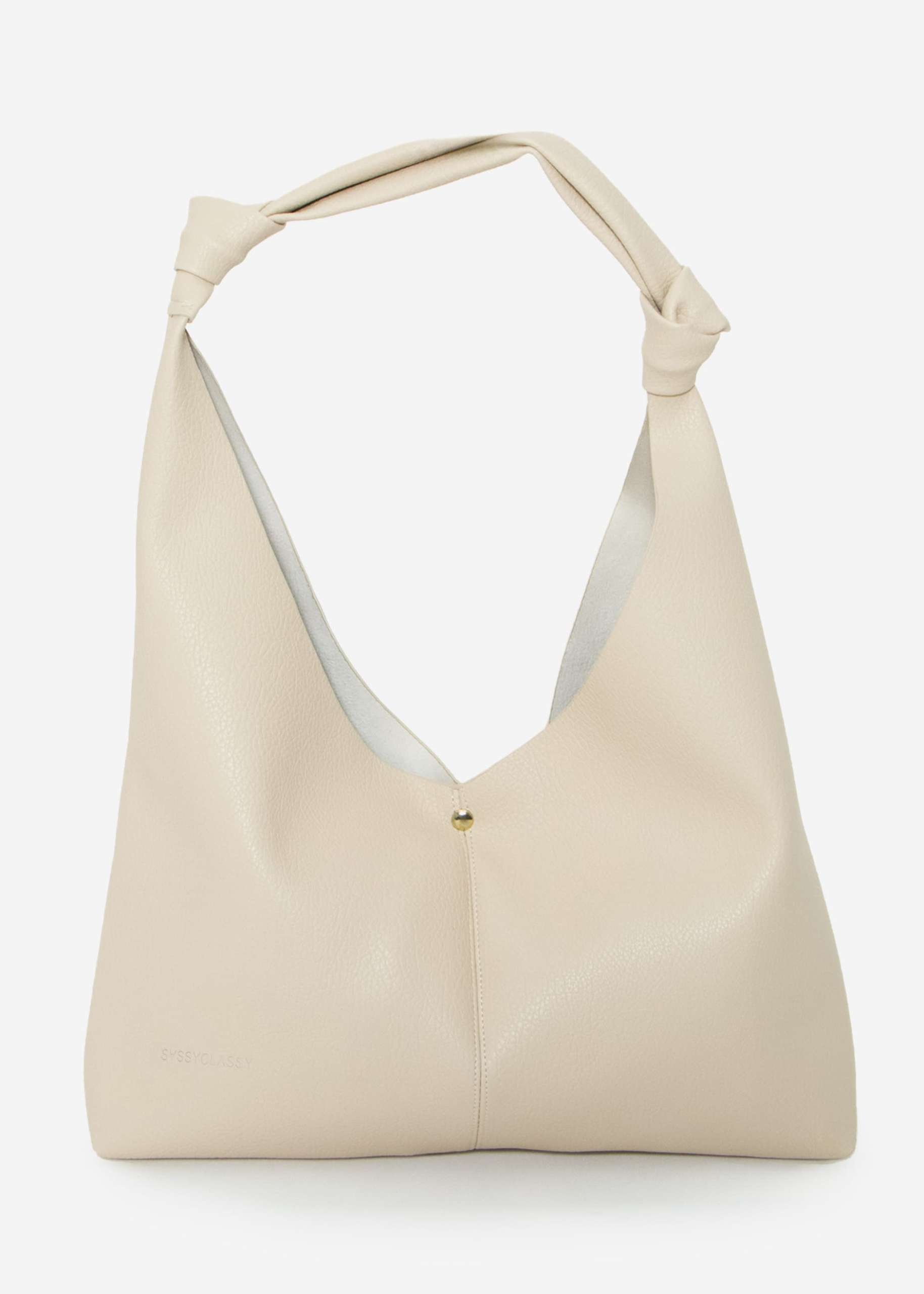 Shopper with knot detail - beige