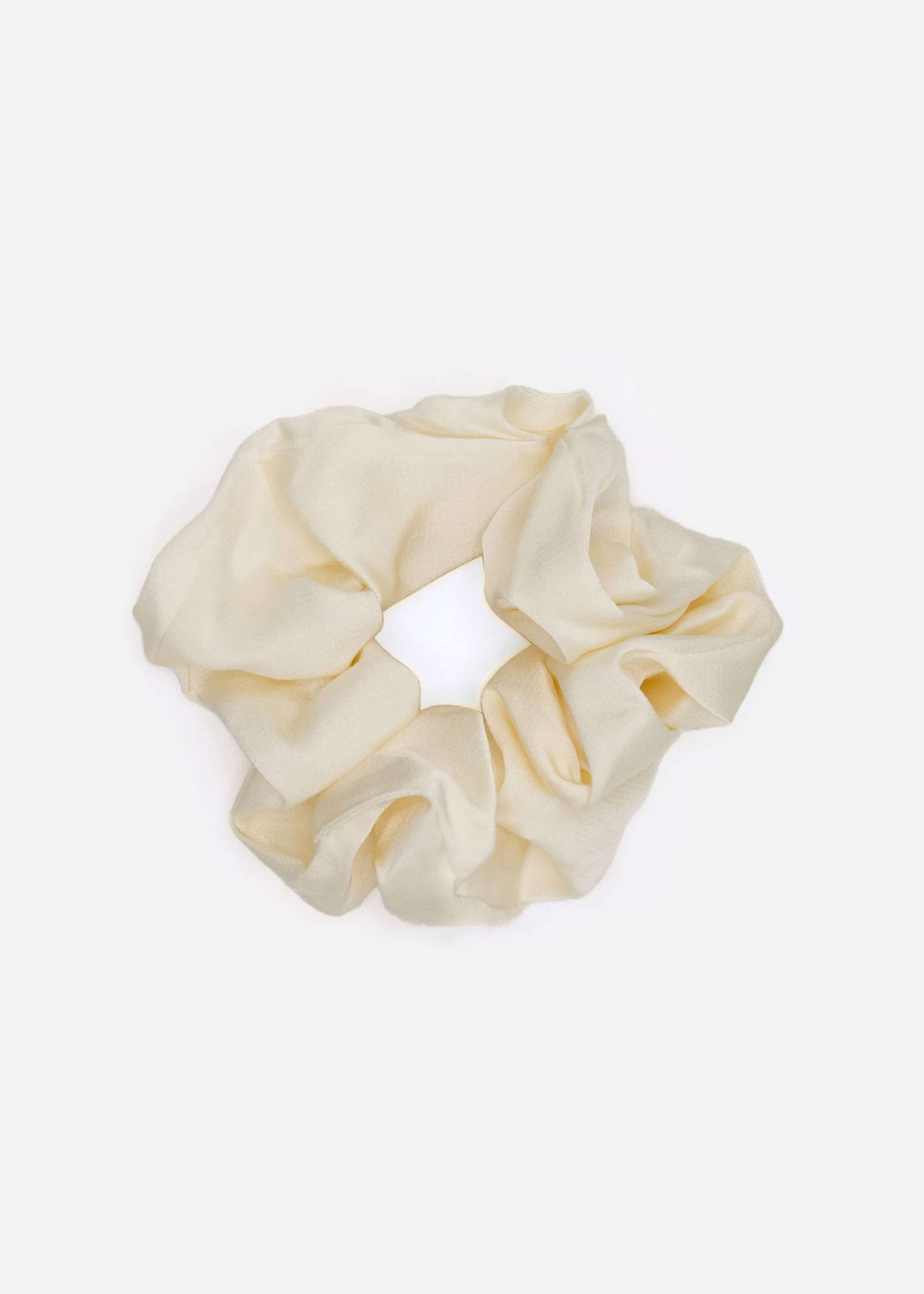 Satin scrunchie, offwhite