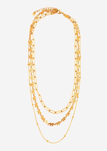 Triple layering necklace - gold