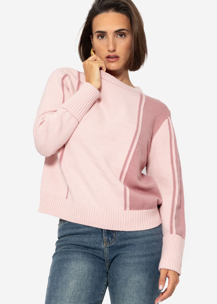 Striped jumper - pink