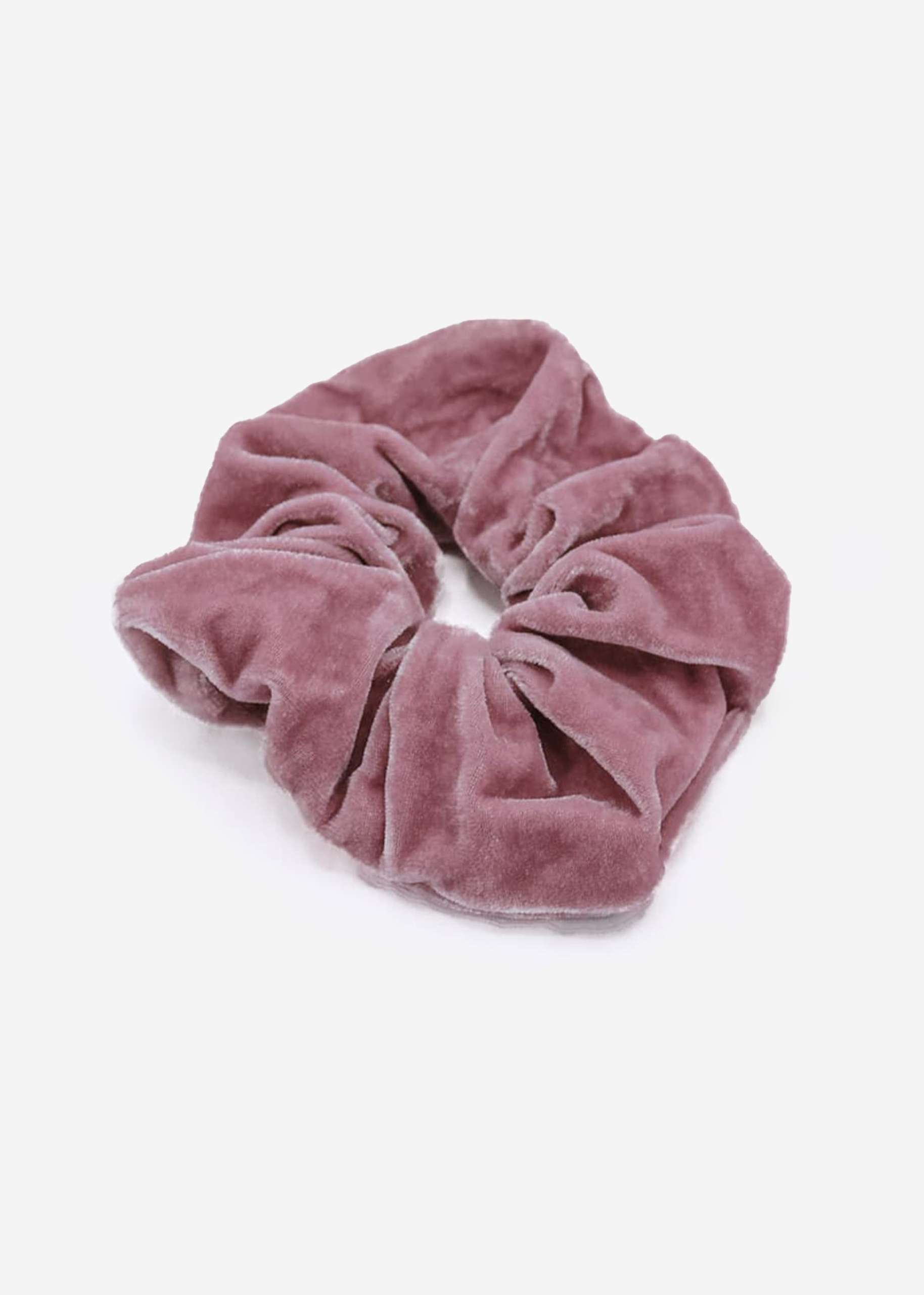 Velvet scrunchie, pink