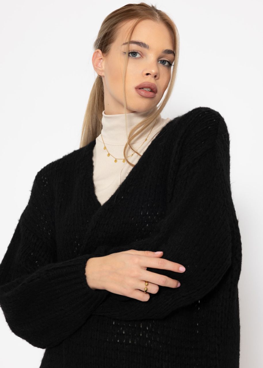 Oversize cardigan - black