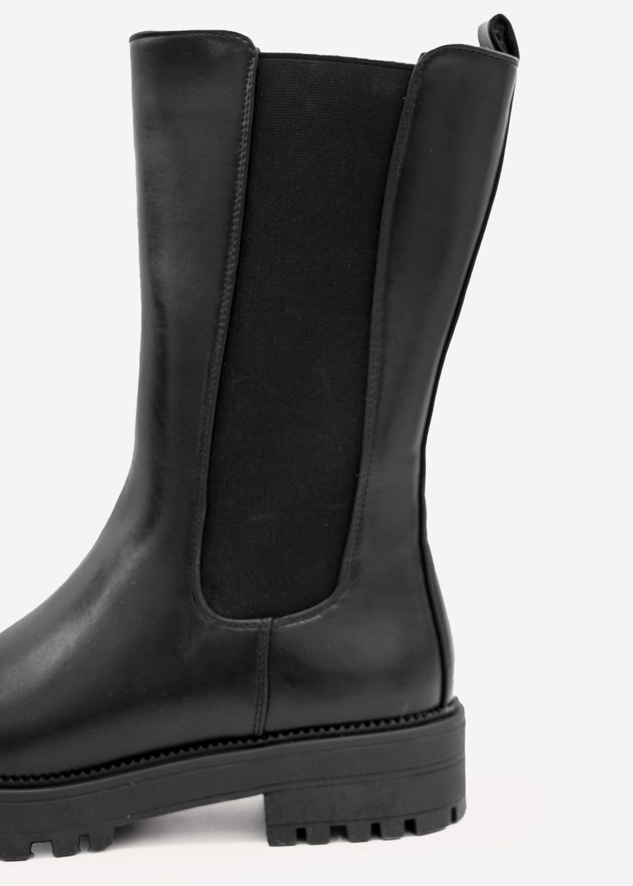 Higher combat boots, black