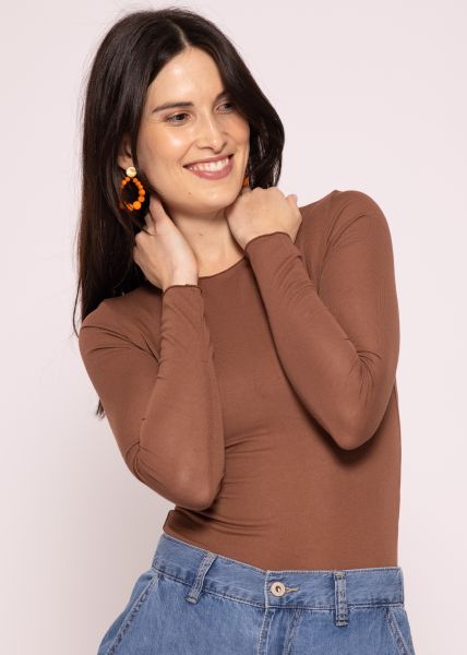 Body with round neck, brown