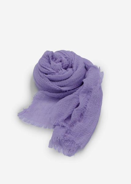 Muslin scarf, purple