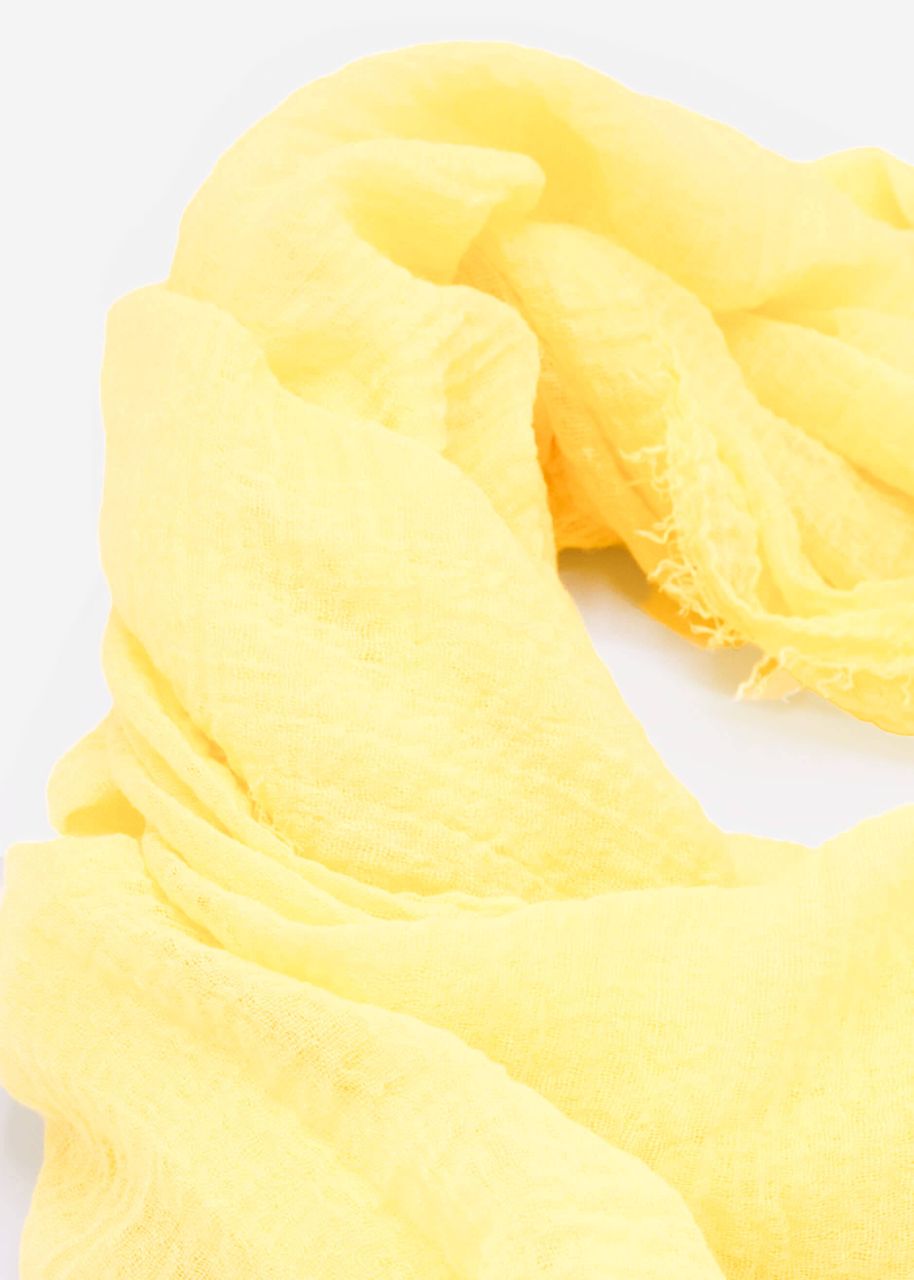 Muslin scarf - lemon yellow