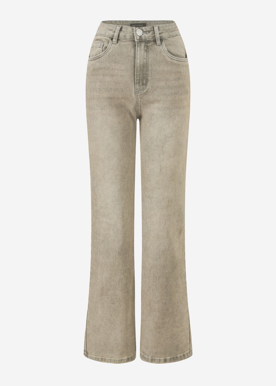 Straight leg jeans - greige