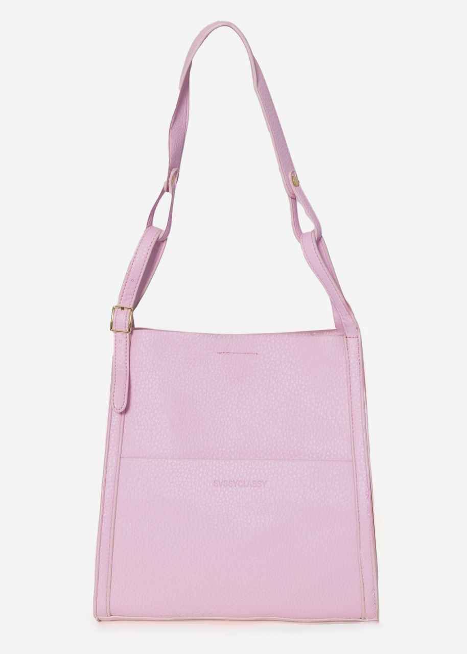 Bag with adjustable strap - baby pink