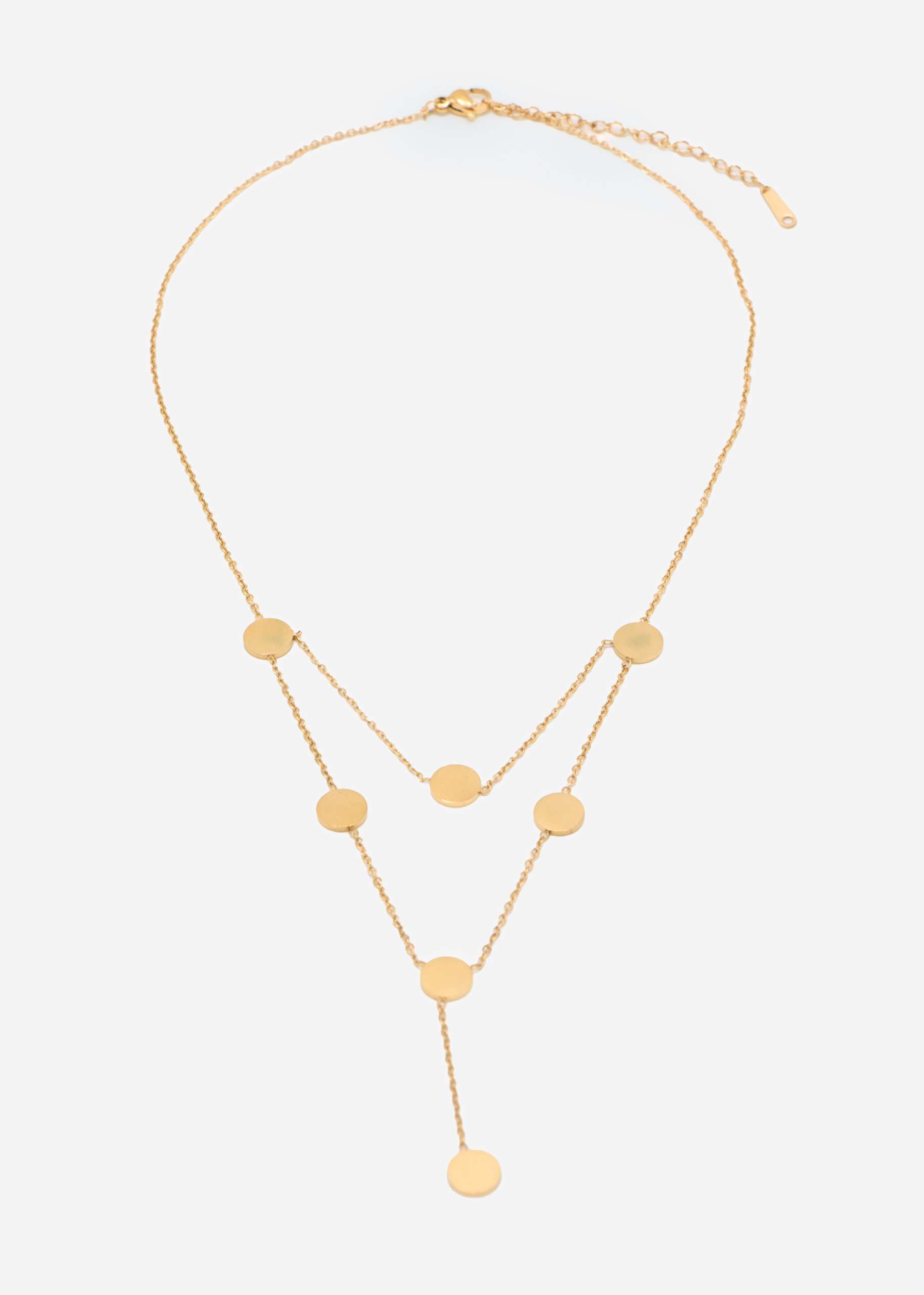 Platelet necklace - gold