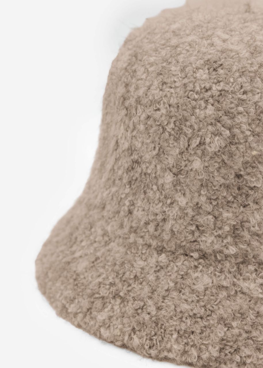 Teddy fur hat - taupe