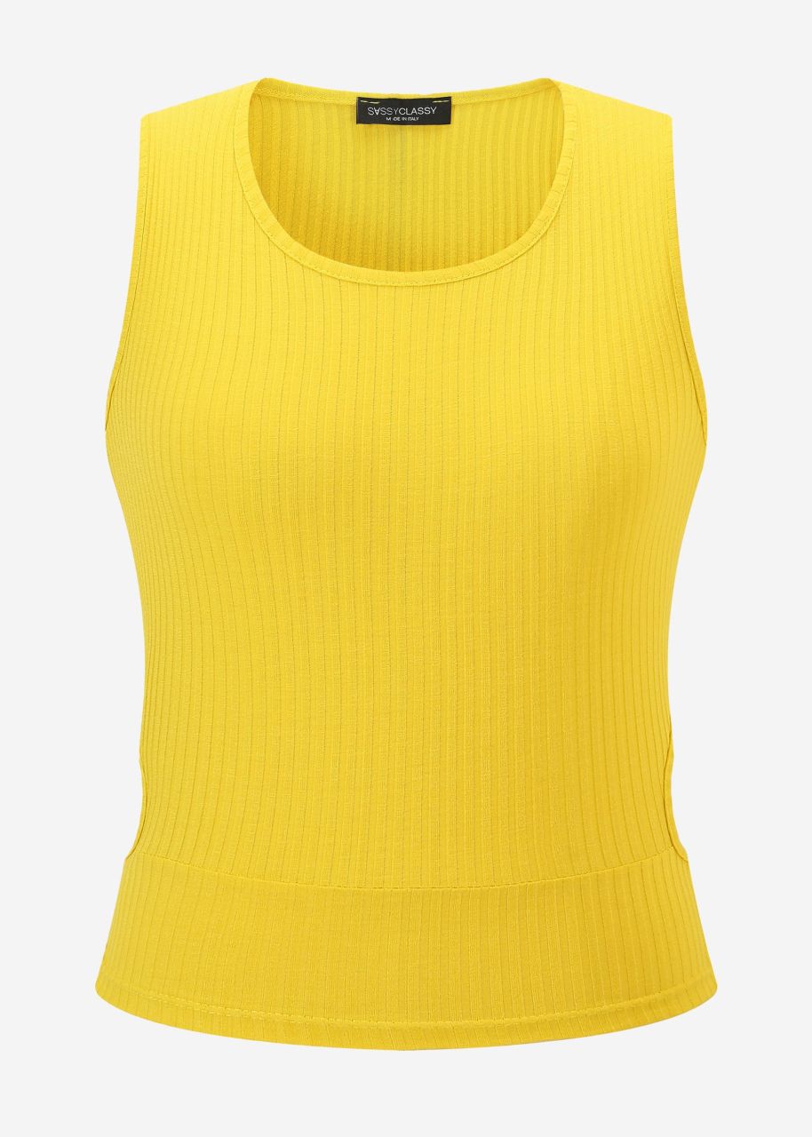 Top with cut-out, yellow