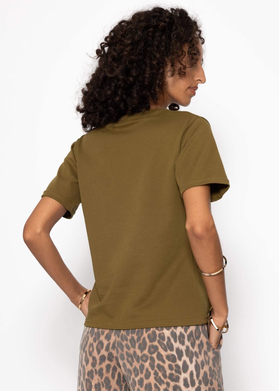 Round neck T-shirt - brown