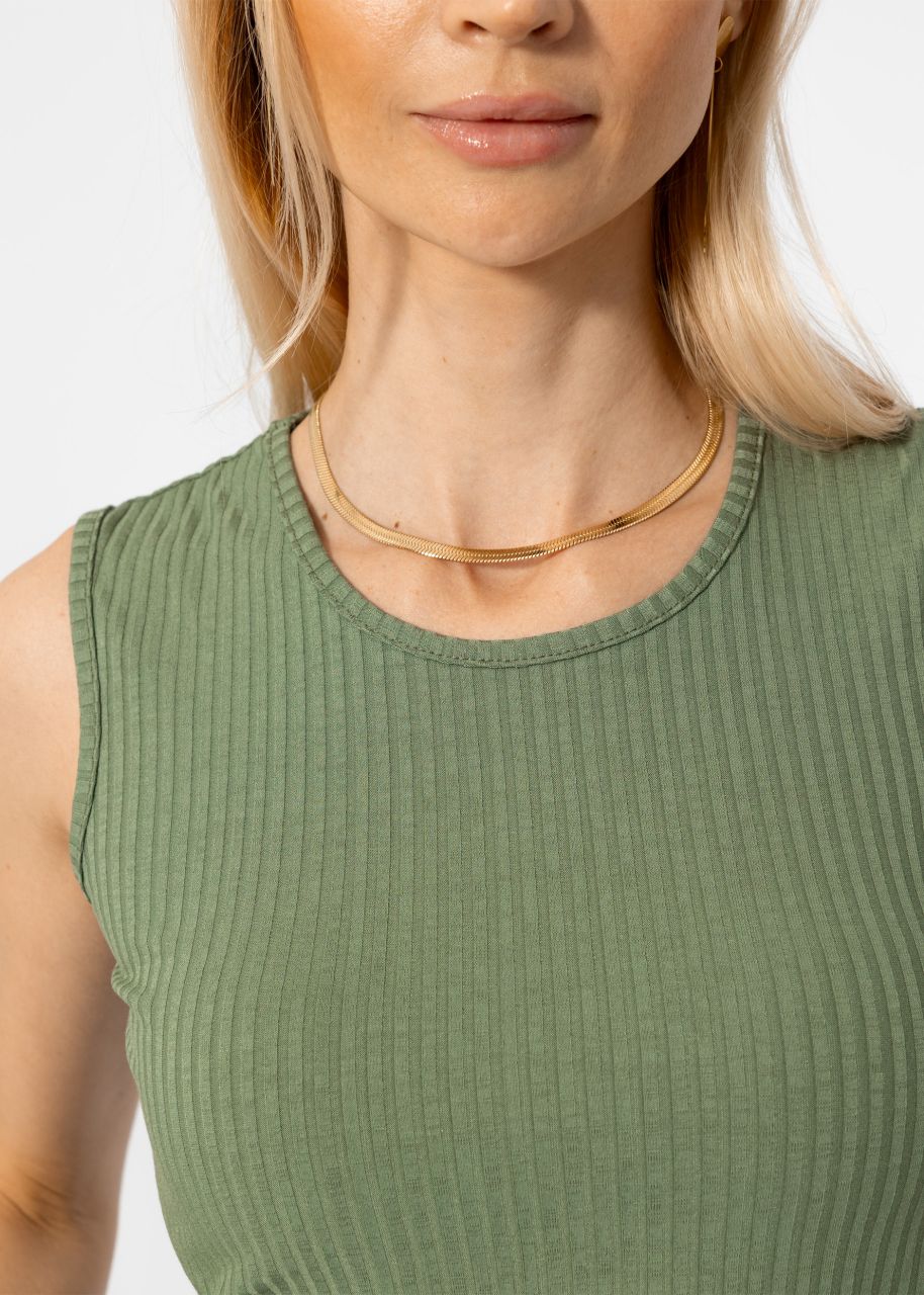 Top mit Cut-Out - khaki