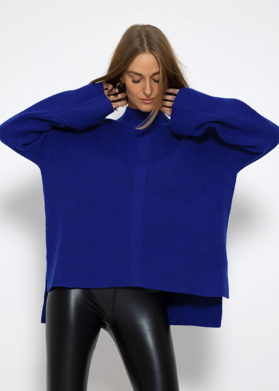 Turtleneck jumper - royal blue