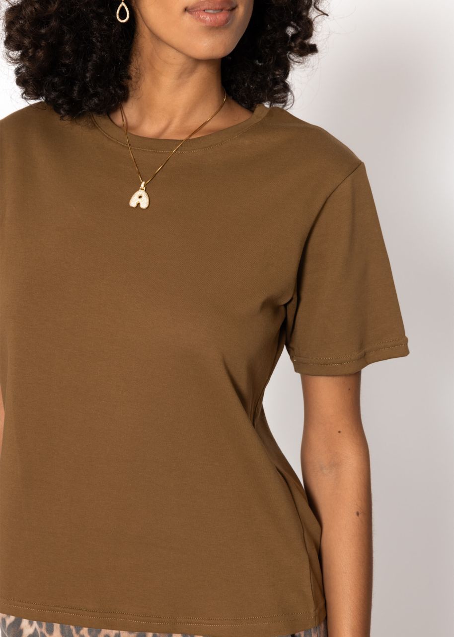 Round neck T-shirt - brown