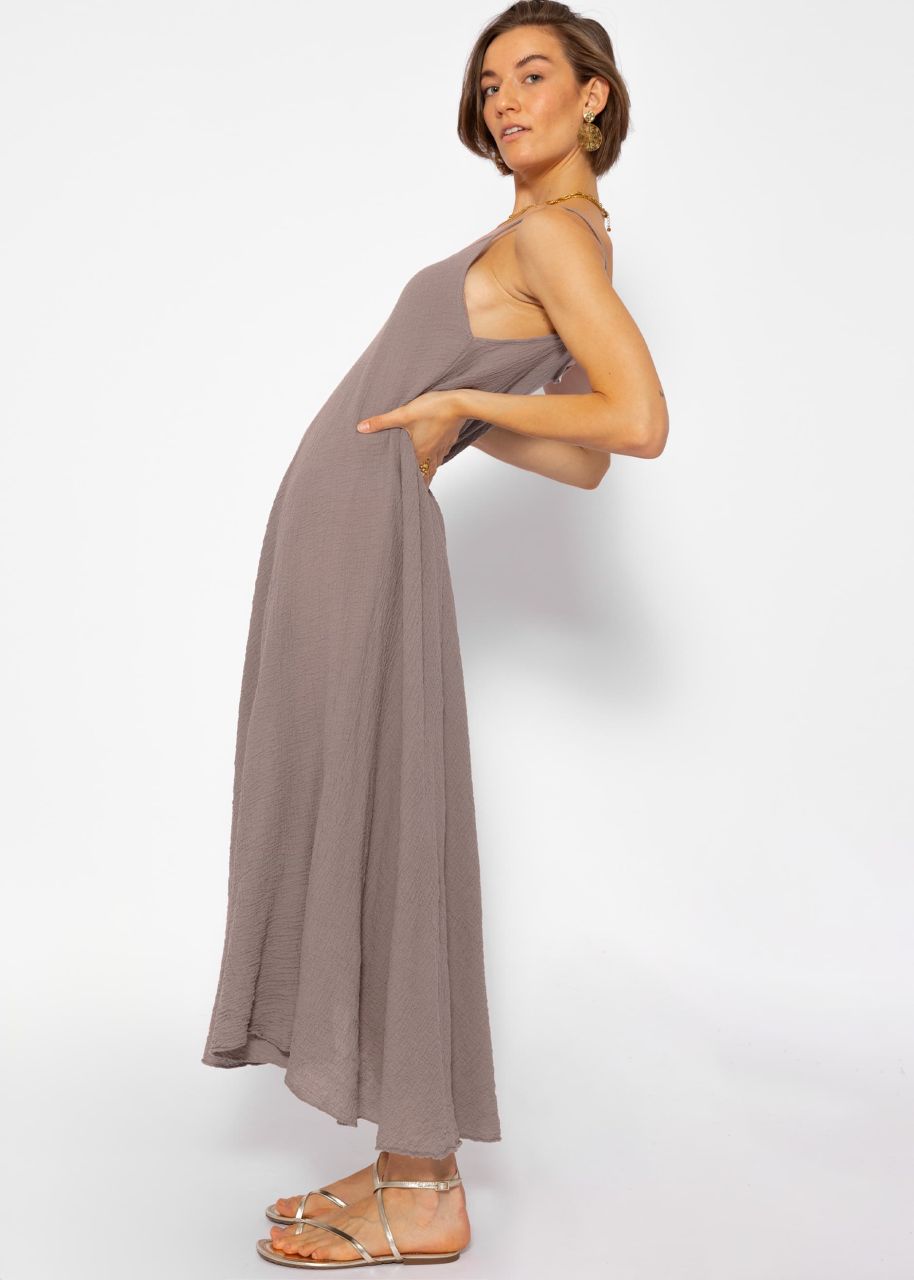 Muslin beach dress - taupe