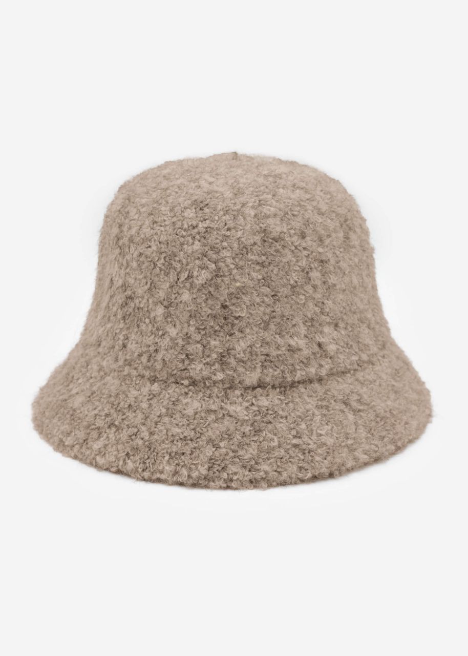 Teddy fur hat - taupe