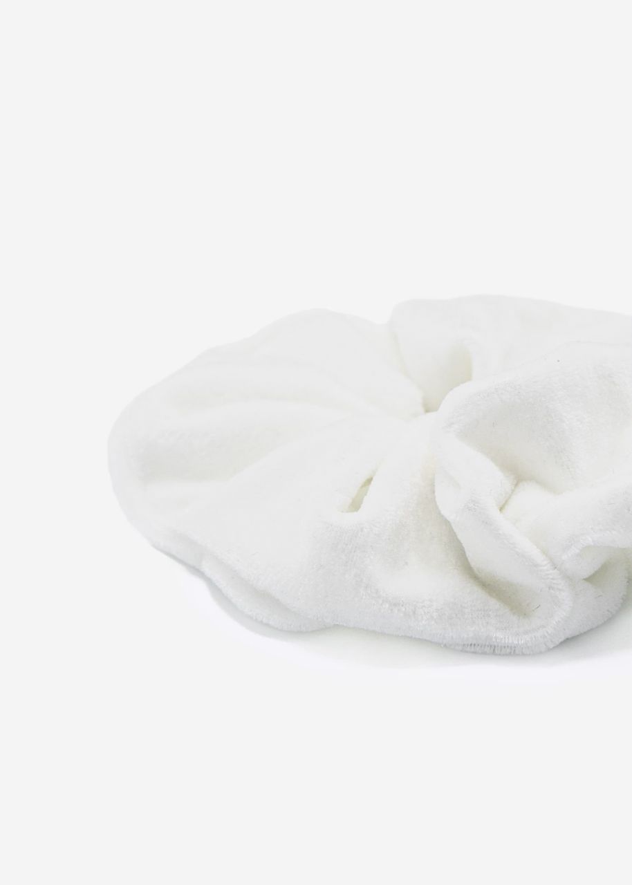 Velvet scrunchie, offwhite