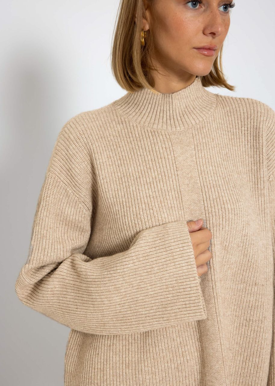 Turtleneck sweater - taupe