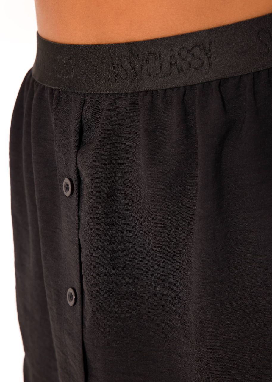 Blouse skirt with logo, black
