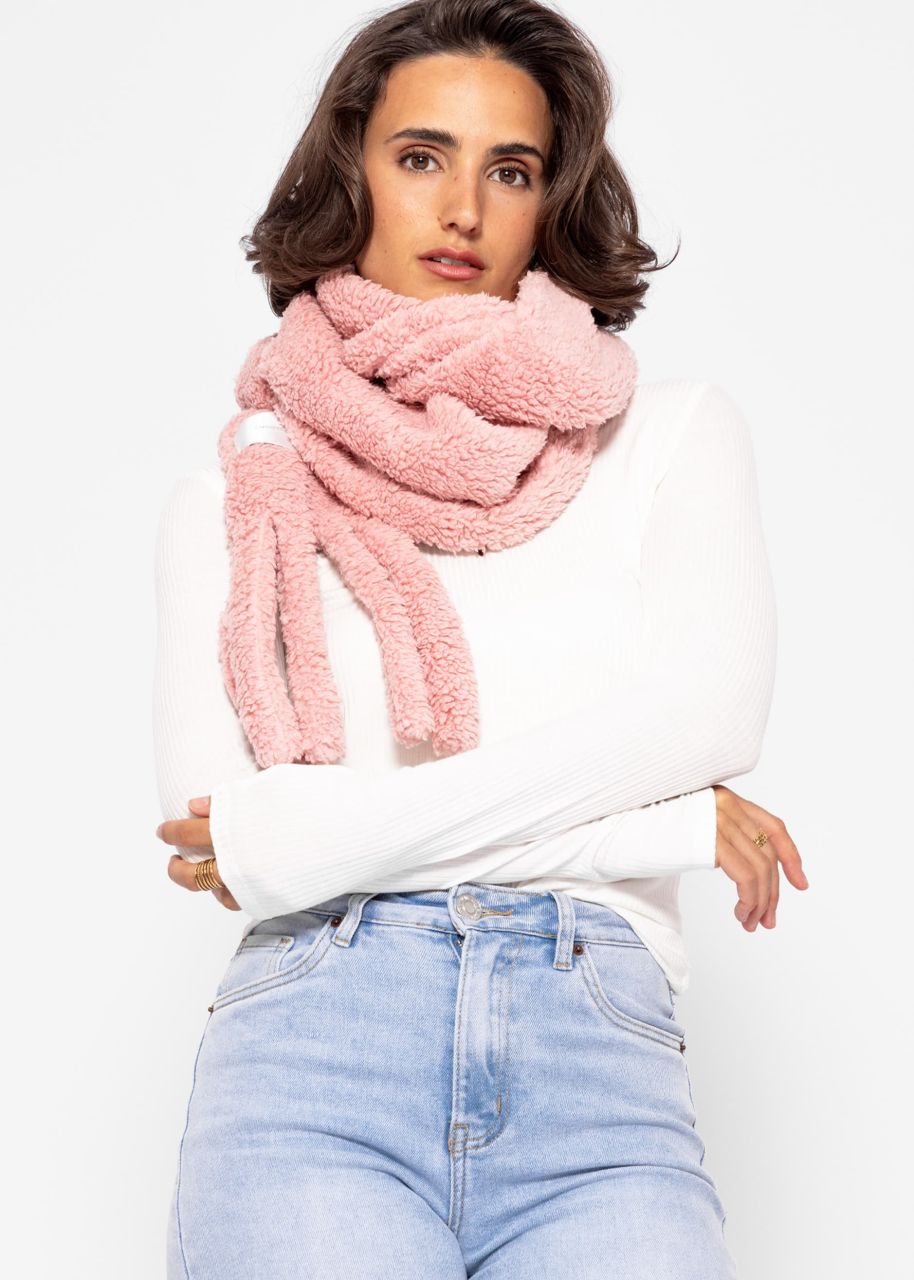 Teddy scarf - pink