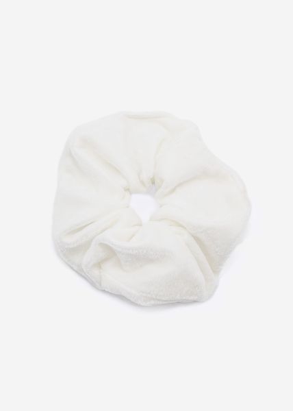 Velvet scrunchie, offwhite