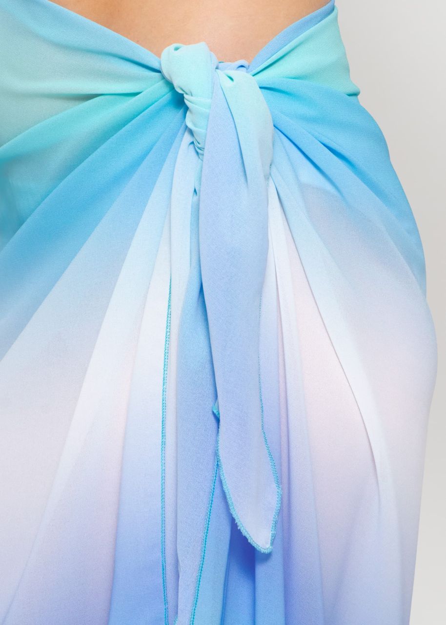 Chiffon pareo, blue