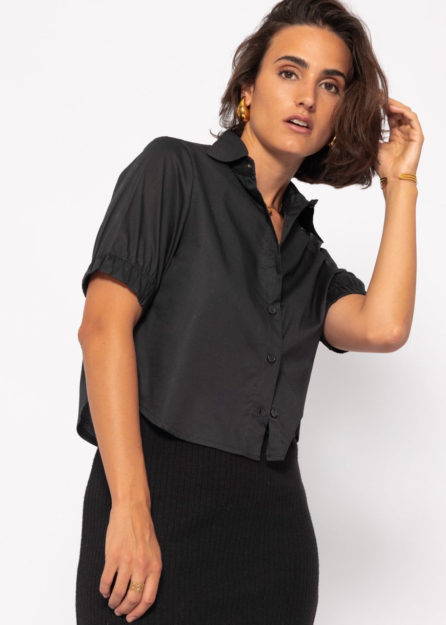 Poplin blouse - black