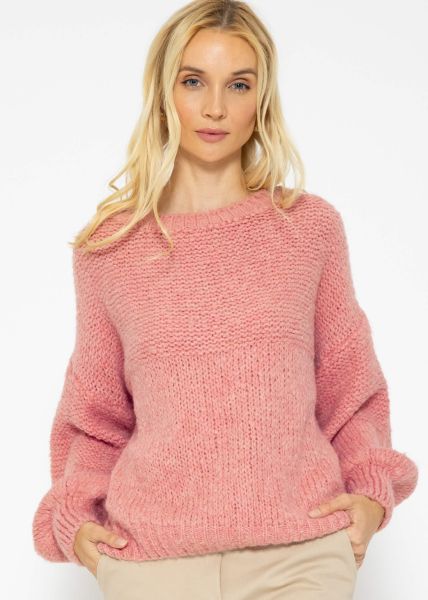 Super fluffy knit jumper - pink