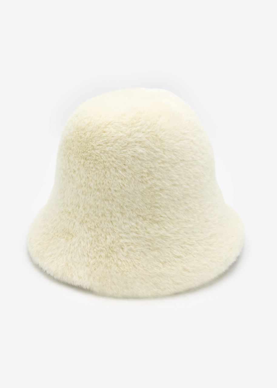 Faux fur hat - offwhite