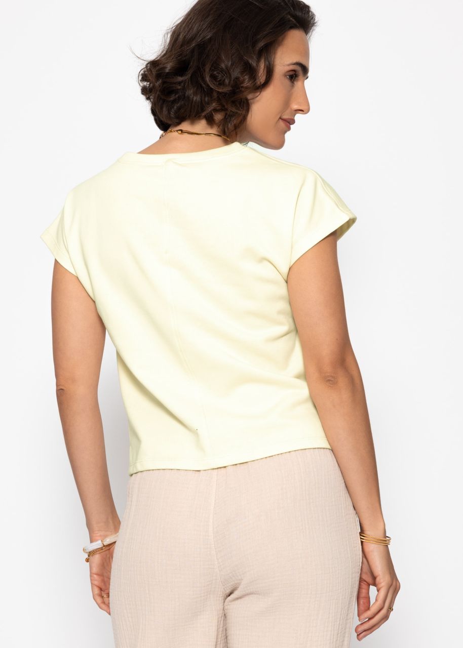 Sweatshirt with back detail - butter yellow