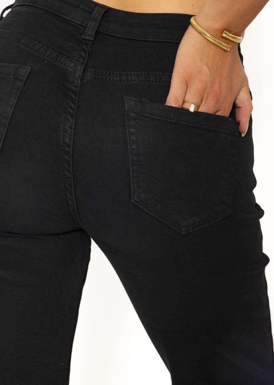 Flared jeans - black