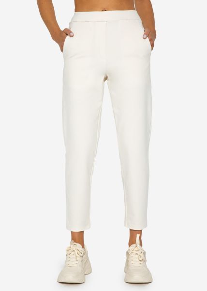 Buy online Men's Off-white Flat Front Casual Trousers from Bottom Wear for  Men by Crimsoune Club for ₹999 at 50% off | 2024 Limeroad.com