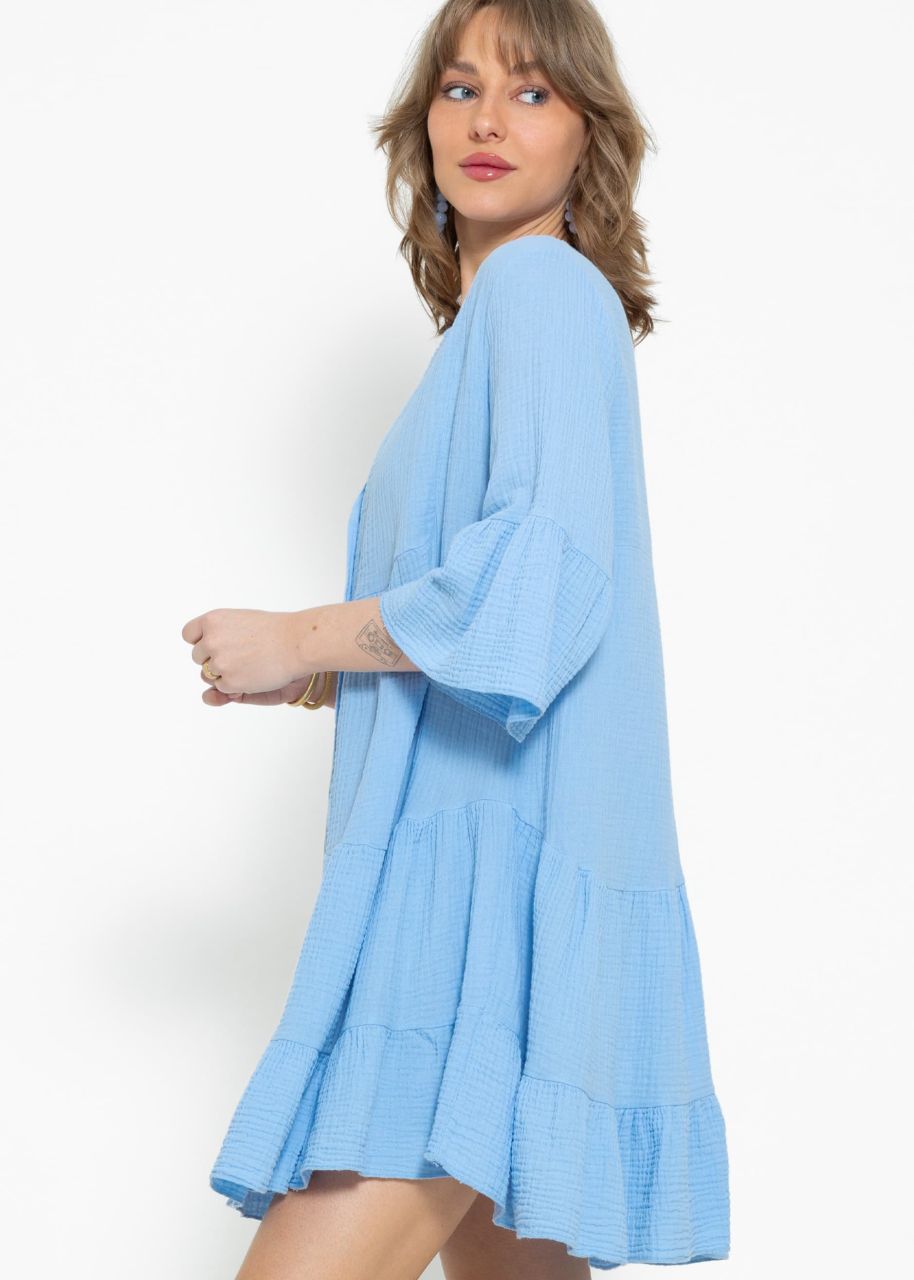Muslin dress - light blue