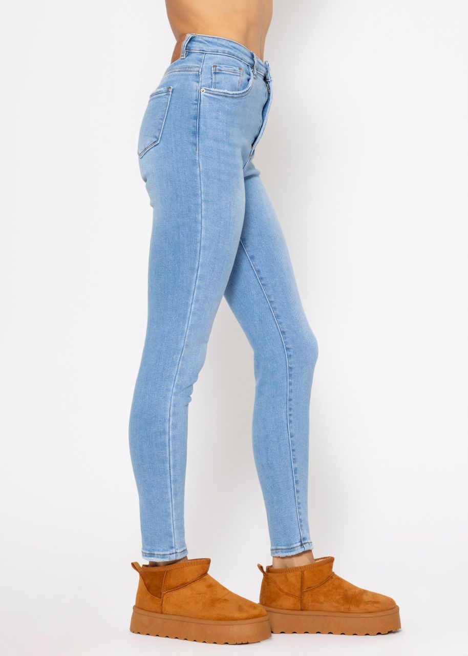 Highwaist skinny jeans - light blue