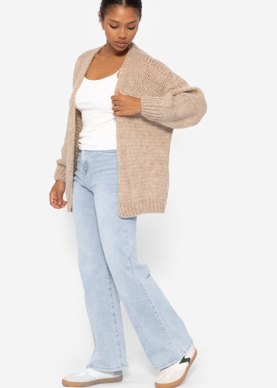 Oversize cardigan - beige