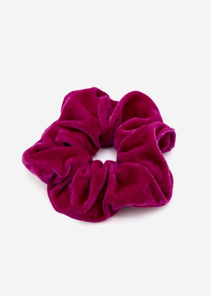Velvet scrunchie, pink